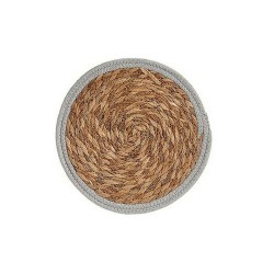 Dessous de plat Ø 30 cm Naturel Gris Fibre naturelle (48 Unités)