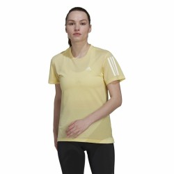 Women’s Short Sleeve T-Shirt Adidas Own Cooler Yellow