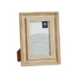 Fotorahmen Kristall Gold Holz Braun Kunststoff (16,2 x 2 x 21 cm) (6 Stück)