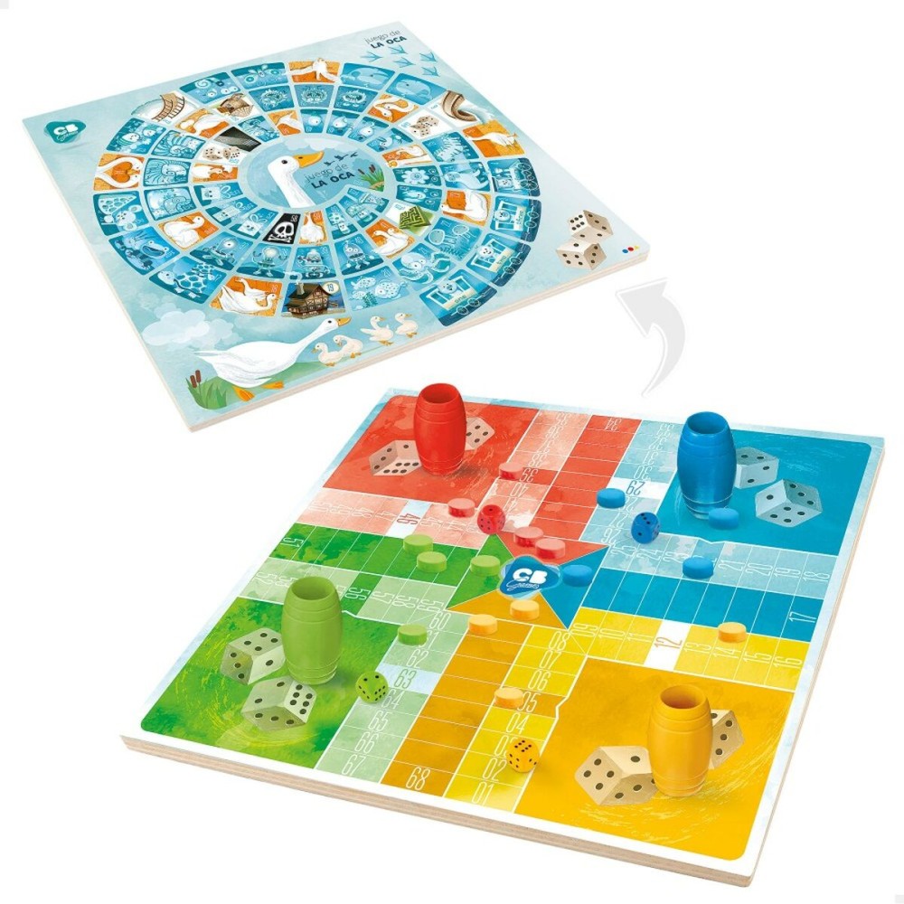 Jeu de petit chevaux et de l'oie CB Games 25 x 1 x 25 cm (25 Pièces) (6 Unités)
