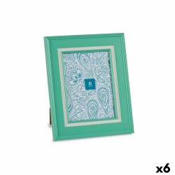 Cadre photo Verre Vert Plastique (23 x 28 x 2 cm) (6 Unités)