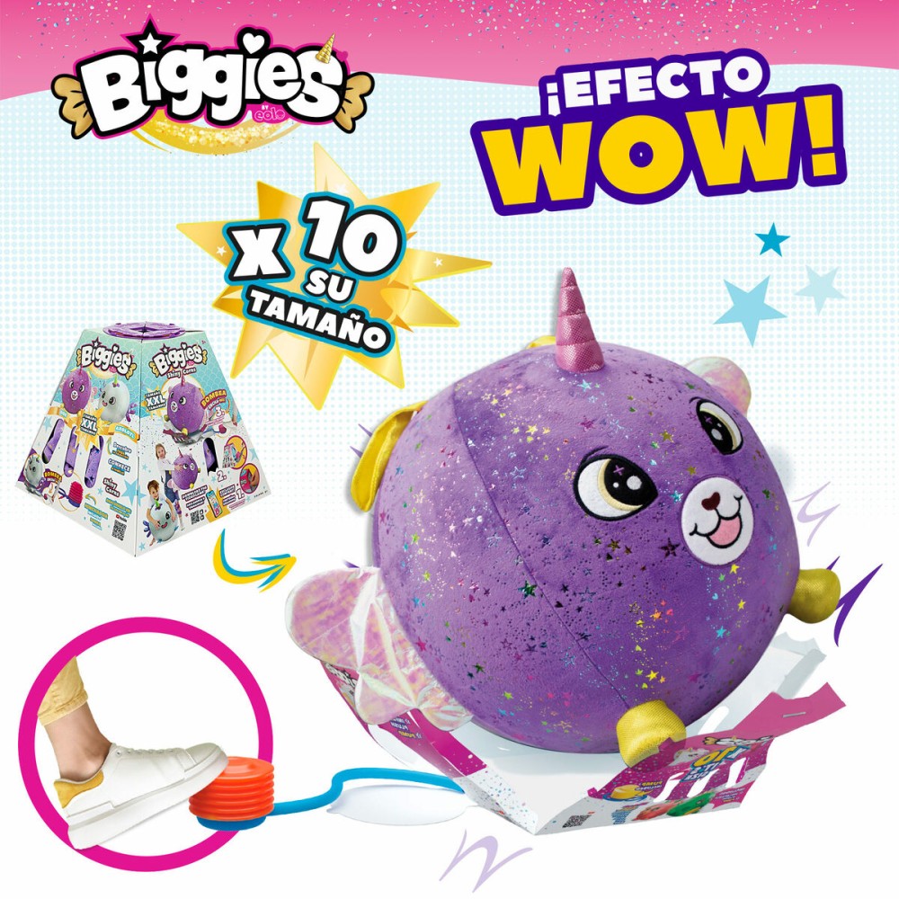 Fluffy toy Eolo Purple Plush Plastic 45 x 45 x 45 cm Inflatable (4 Units)