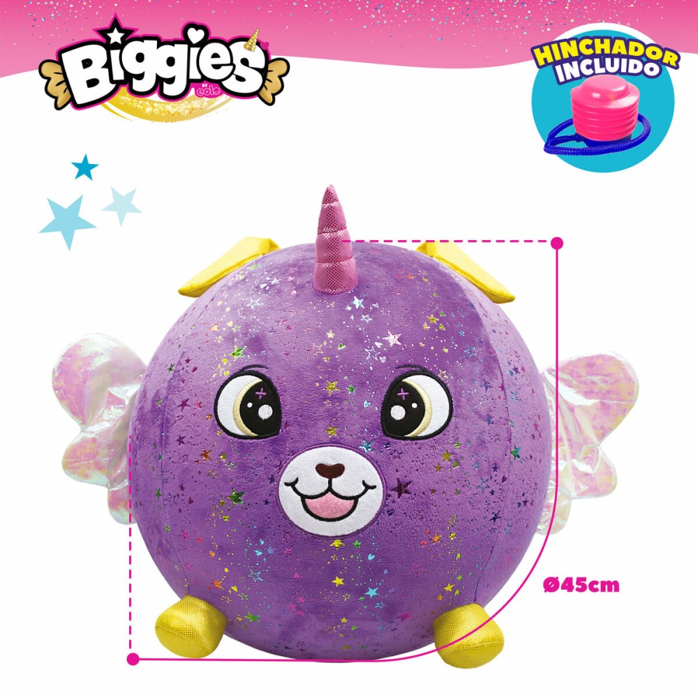 Fluffy toy Eolo Purple Plush Plastic 45 x 45 x 45 cm Inflatable (4 Units)