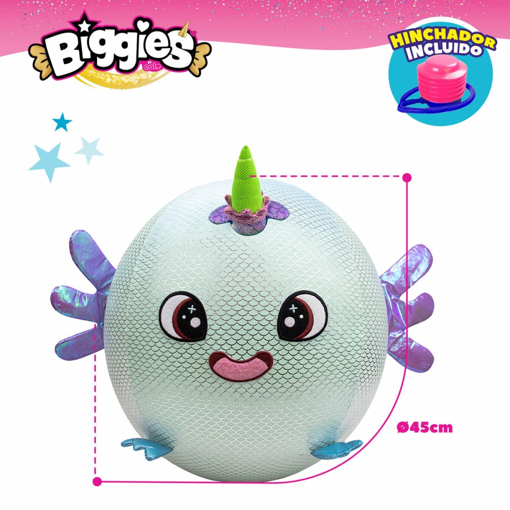 Fluffy toy Eolo Celeste Plush Plastic 45 x 45 x 45 cm Inflatable (4 Units)