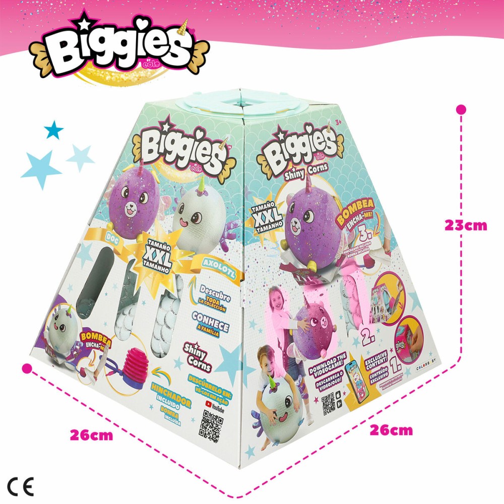 Fluffy toy Eolo Celeste Plush Plastic 45 x 45 x 45 cm Inflatable (4 Units)