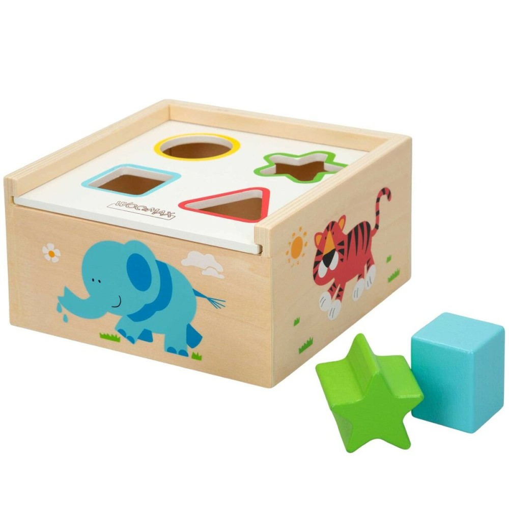 Puzzle enfant en bois Woomax Formes 13,5 x 7,5 x 13 cm (6 Unités)