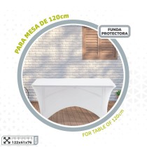 Schutzhülle Aktive Weiß 122 x 76 x 61 cm Tisch Zubehör Fahrzeuge Straße (6 Stück)