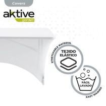 Protective Case Aktive White 183 x 76 x 76 cm Table Accessories Cars Road (6 Units)