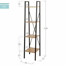 Shelves Max Home Steel Melamin Particleboard 34 x 148 x 32 cm