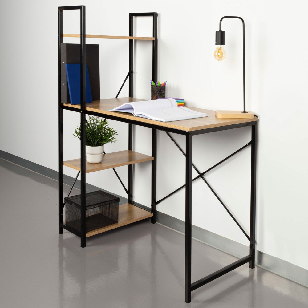 Schreibtisch mit Regal Max Home Stahl Melamine Spanplatte 120 x 12 x 64 cm