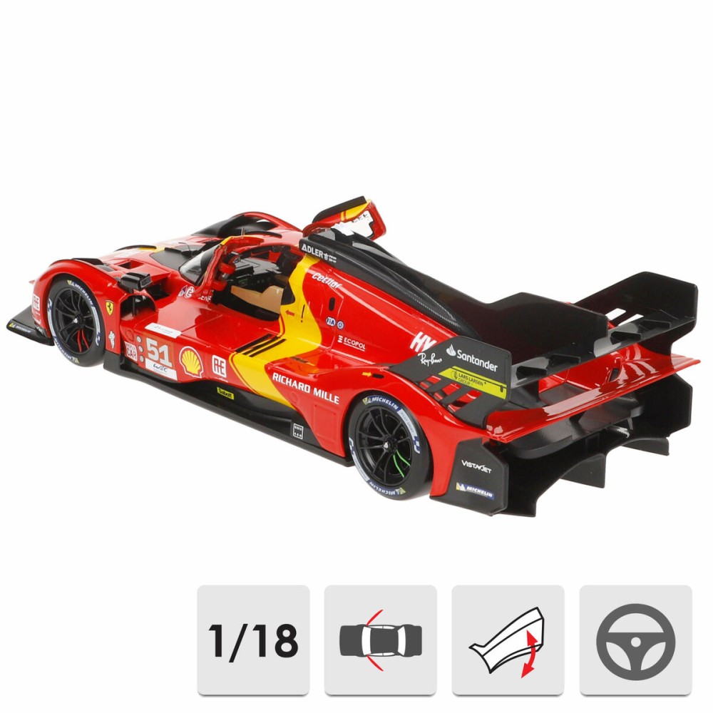 Car Bburago Ferrari Racing 499 LMH 51 1:18