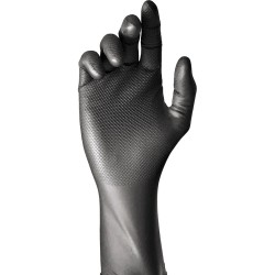 Gants Jetables JUBA Caisse Sans poudre Noir Nitrile (50 Unités)