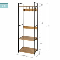 Garderobe mit Einlegeboden Max Home Stahl Melamine Spanplatte Minimalistisch 60 x 175 x 40 cm