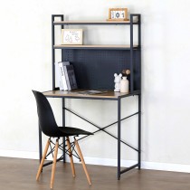 Schreibtisch mit Regalen Max Home Stahl Melamine Spanplatte 84 x 148 x 50 cm
