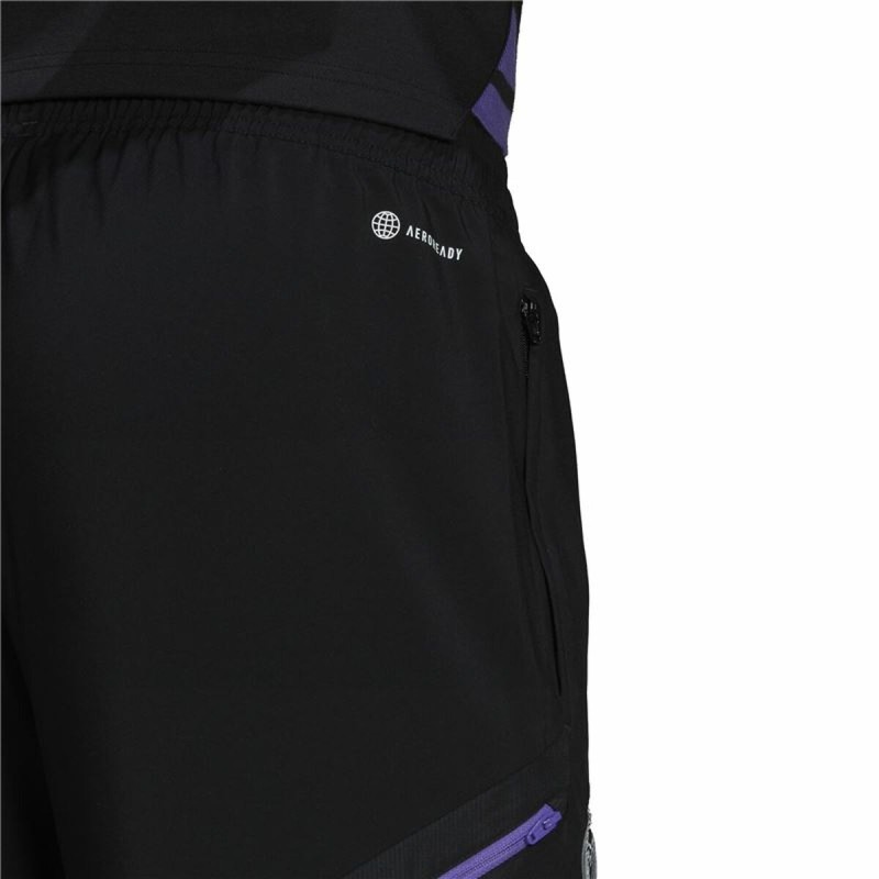 Jogging d'Entraînement de Football pour Adultes Adidas Condivo Real Madrid 22 Noir Homme