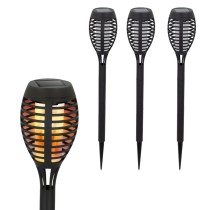 Solar-Gartenfackel-Set Aktive Kunststoff 7,5 x 50 x 7,5 cm (4 Stück)