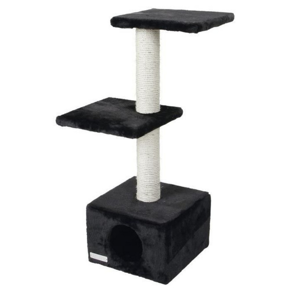 Kratzbaum für Katzen Kerbl Venus Sweet Schwarz 30 x 30 x 85 cm Sisal Baum