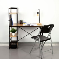 Schreibtisch mit Regal Max Home Stahl Melamine Spanplatte 100 x 120 x 52 cm