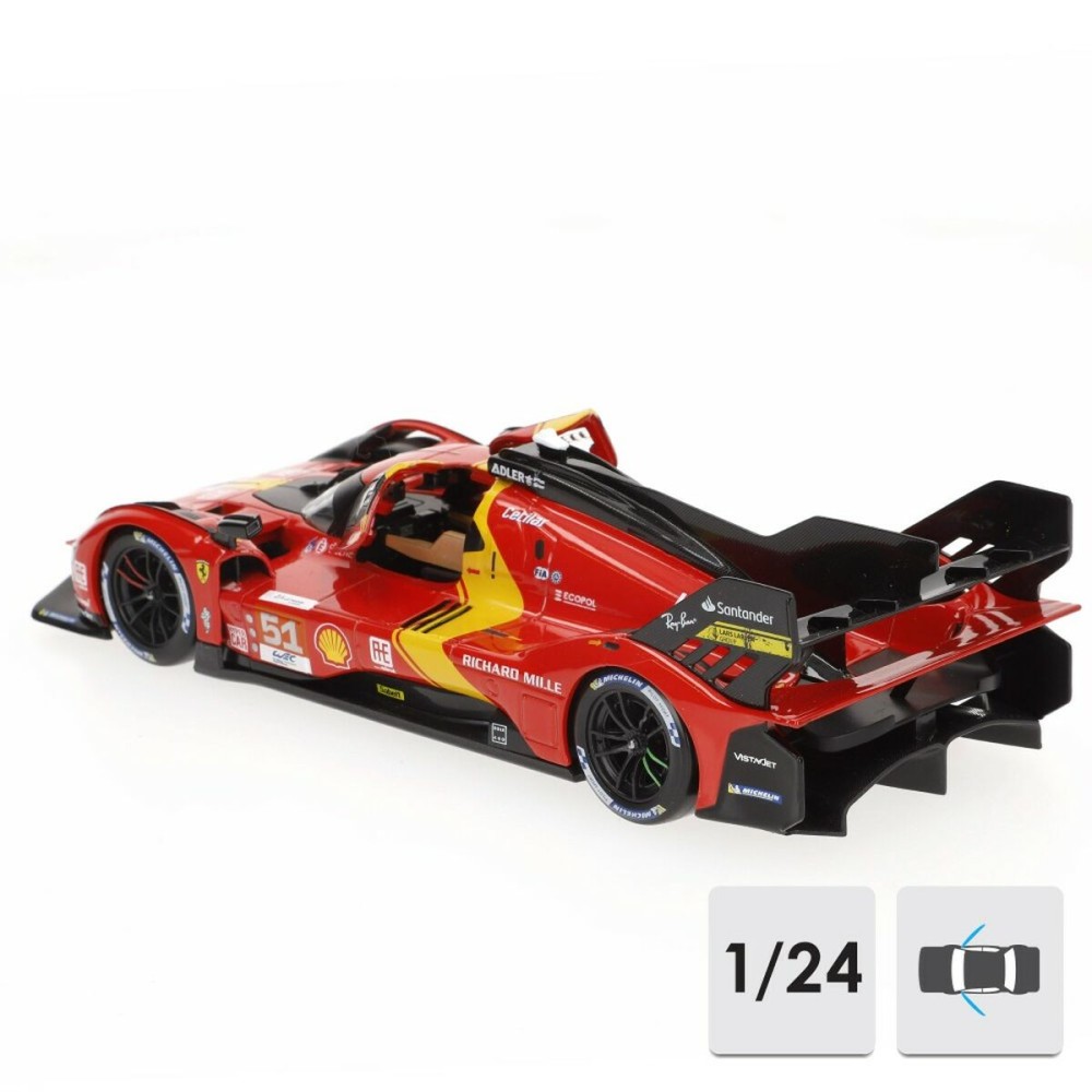 Car Bburago Ferrari 499P Le Mans 2023 1:24