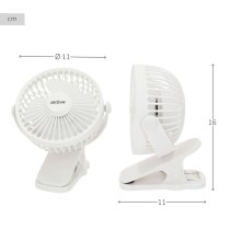 Wiederaufladbarer Schreibtischventilator Aktive (6 Stück)
