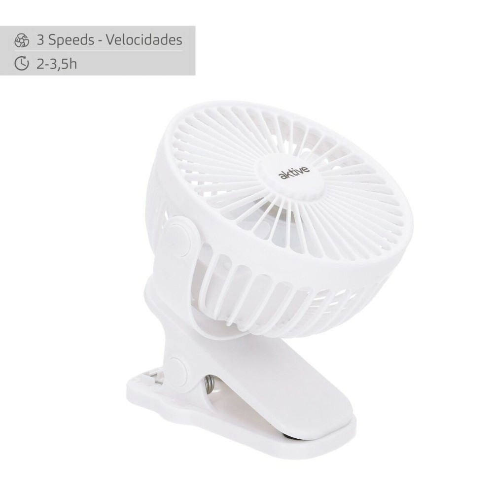 Rechargeable Desk Fan Aktive (6 Units)