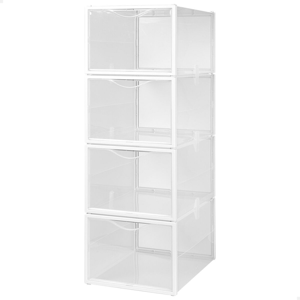 Stapelbarer Schuhkarton Max Home Polypropylen ABS 25 x 18,5 x 35 cm (4 Stück)