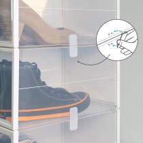 Boîte à chaussures empilable Max Home polypropylène ABS 25 x 18,5 x 35 cm (4 Unités)