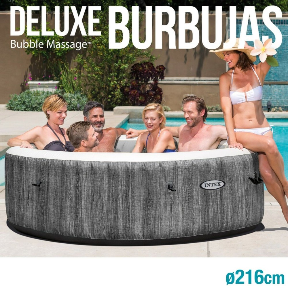 Aufblasbares Spa Intex Purespa Greywood Deluxe 28442EX 6 Plätze 220-240 V 1741 l/h 1089 L