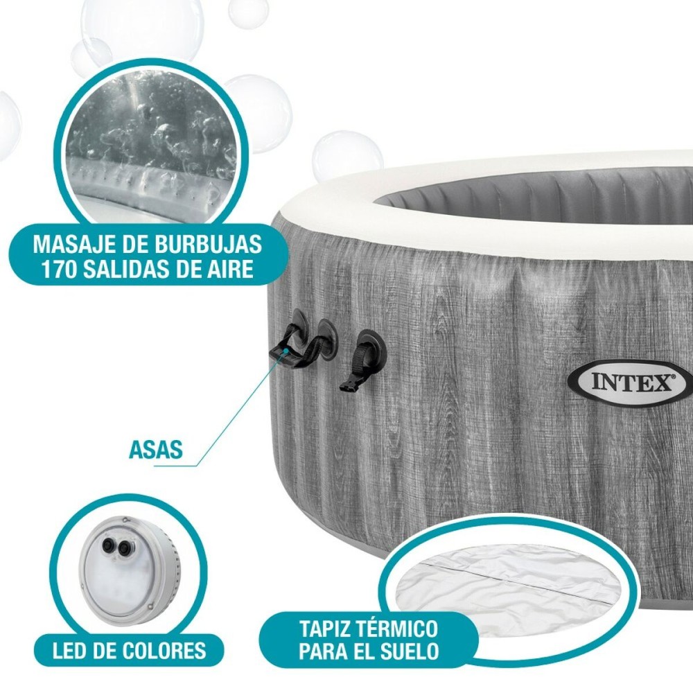 Aufblasbares Spa Intex Purespa Greywood Deluxe 28442EX 6 Plätze 220-240 V 1741 l/h 1089 L