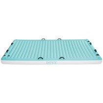 Aufblasbare Schwimmhilfe Intex Decke Weiß türkis 310 x 18 x 183 cm