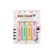 Fluorescent Marker Set Pincello 498 Yellow Multicolour (12 Units)