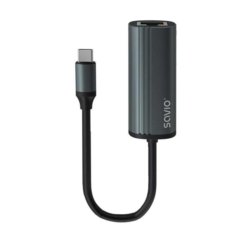 Adaptateur USB-C vers Ethernet Savio AK-56