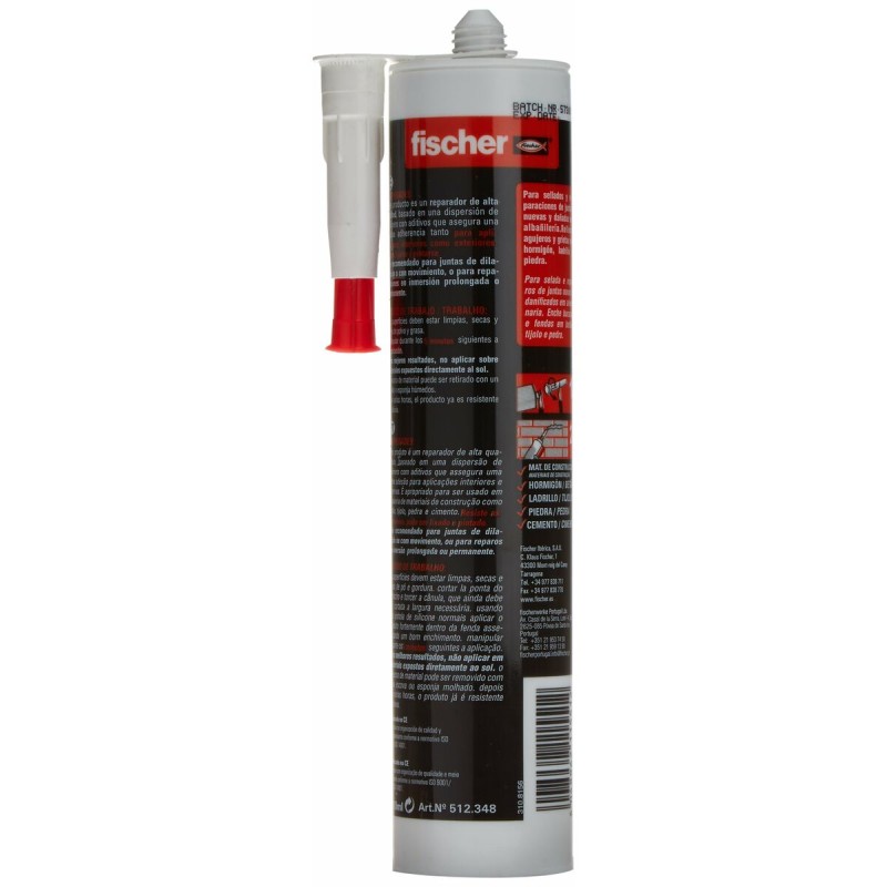 Scellant/Adhésif Fischer 512348 Ciment Gris foncé 310 ml