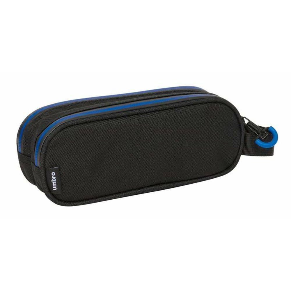 Trousse Fourre-Tout Double Umbro Jet Black 21 x 8 x 6 cm