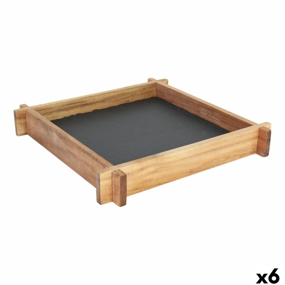 Tablett für Snacks Viejo Valle 27,5 x 27,5 x 4 cm (6 Stück)