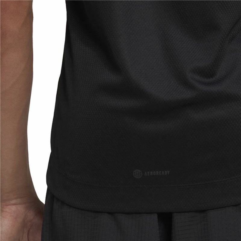 Ärmelloses Herren-T-Shirt Adidas HIIT Spin Training Schwarz