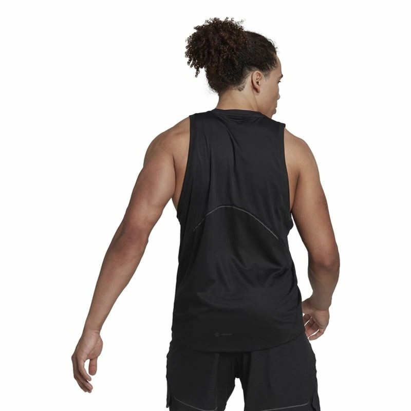 Maillot de Corps sans Manches pour Homme Adidas HIIT Spin Training Noir