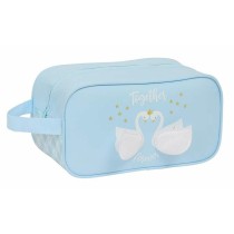 Travel Slipper Holder Glowlab Kids Cisnes Light Blue 29 x 15 x 14 cm