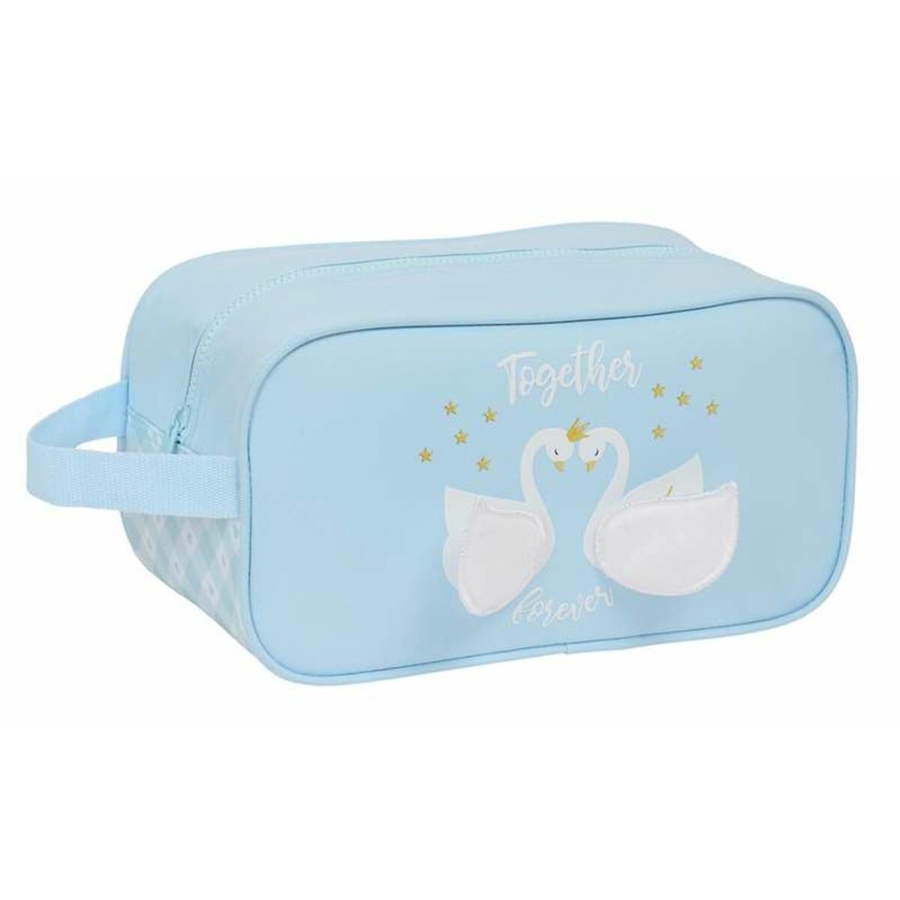 Range-Chaussures de Voyage Glowlab Kids Cisnes Bleu clair 29 x 15 x 14 cm