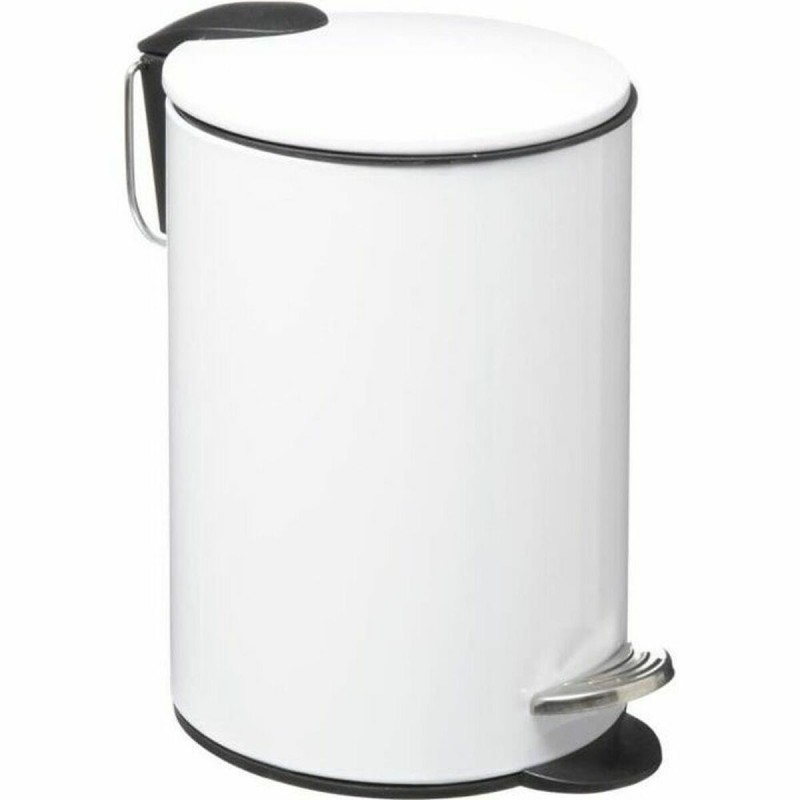 Pedal bin 5five Simply Smart White Metal 3 L