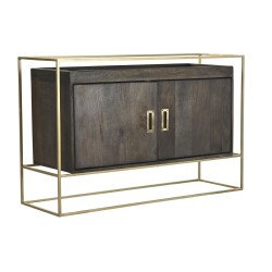 Buffet DKD Home Decor Marron Métal Bois de manguier 122 x 38 x 76 cm