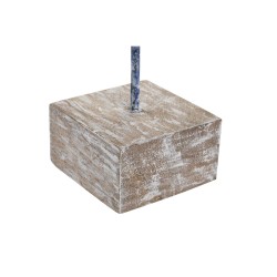 Deko-Figur DKD Home Decor Blau Harz Mango-Holz (37 x 11 x 39 cm)