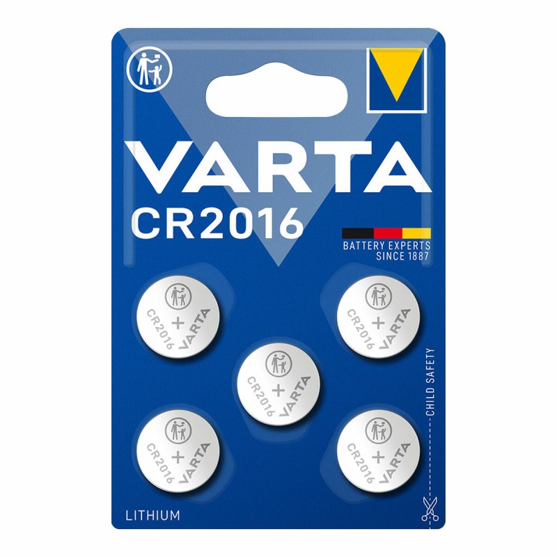 Lithiumknopfzellen Varta 6016101415 CR2016 3 V (5 Stück)