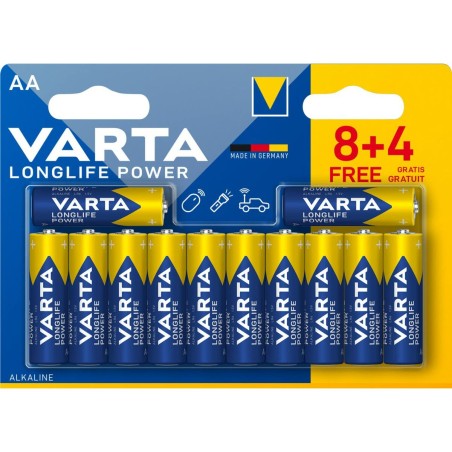 Alkali-Mangan-Batterie Varta Longlife Power AA 1,5 V (12 Stück)