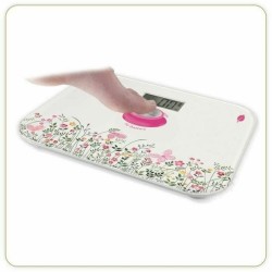 Balance Numérique de Salle de Bain Little Balance Kinetic Classic Floral Multicouleur Verre trempé 180 kg