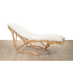 Sun-lounger Romimex Natural 170 x 70 x 65 cm