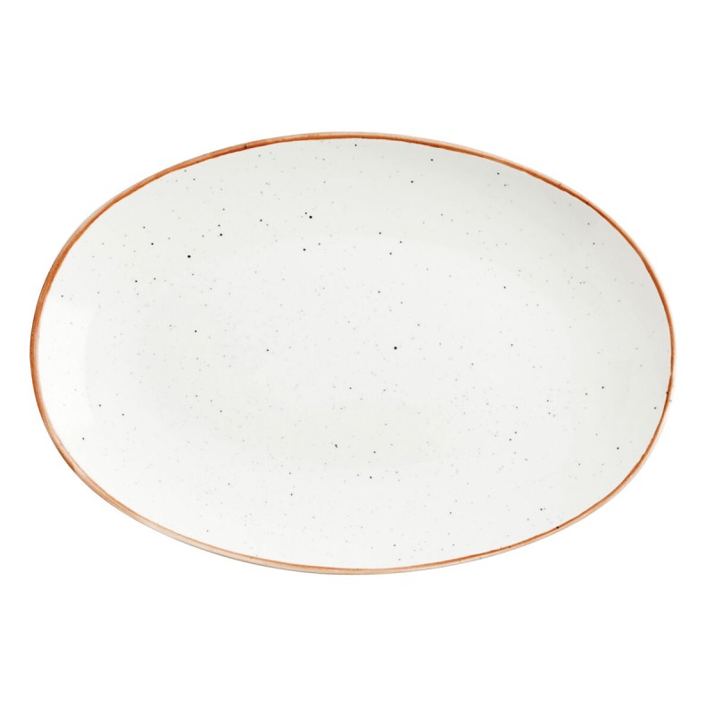 Kochschüssel Ariane Terra Oval aus Keramik Beige (Ø 26 cm) (12 Stück)