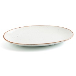 Kochschüssel Ariane Terra Oval aus Keramik Beige (Ø 26 cm) (12 Stück)