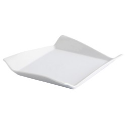 Flat Plate Quid Gastro Fresh White Ceramic Sandwich (8 Units)