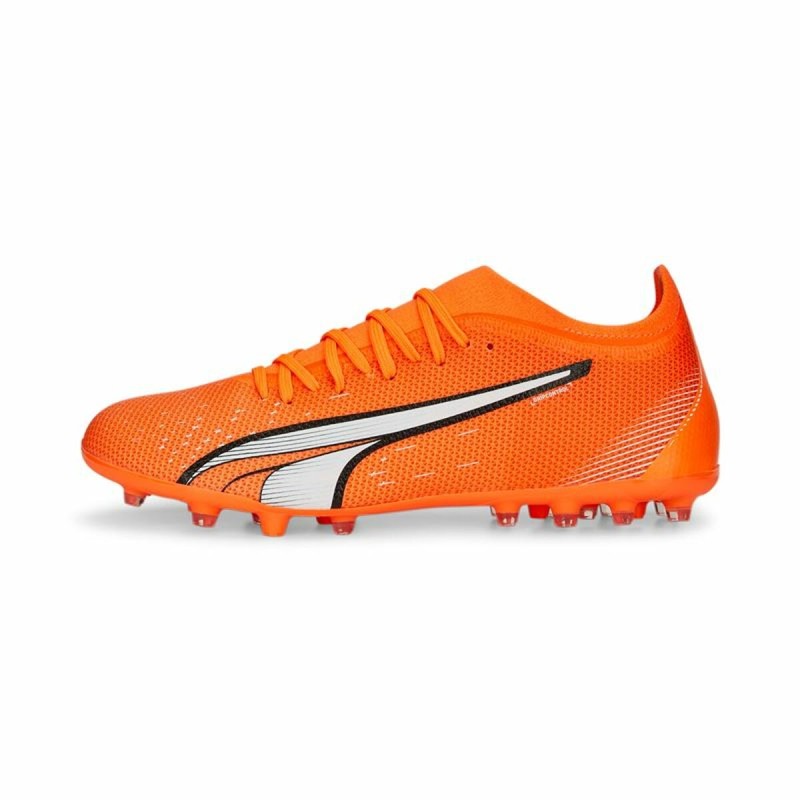 Fußballschuhe für Erwachsene Puma Ultra Match Mg Orange Unisex